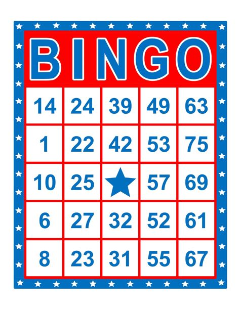  bingo karte